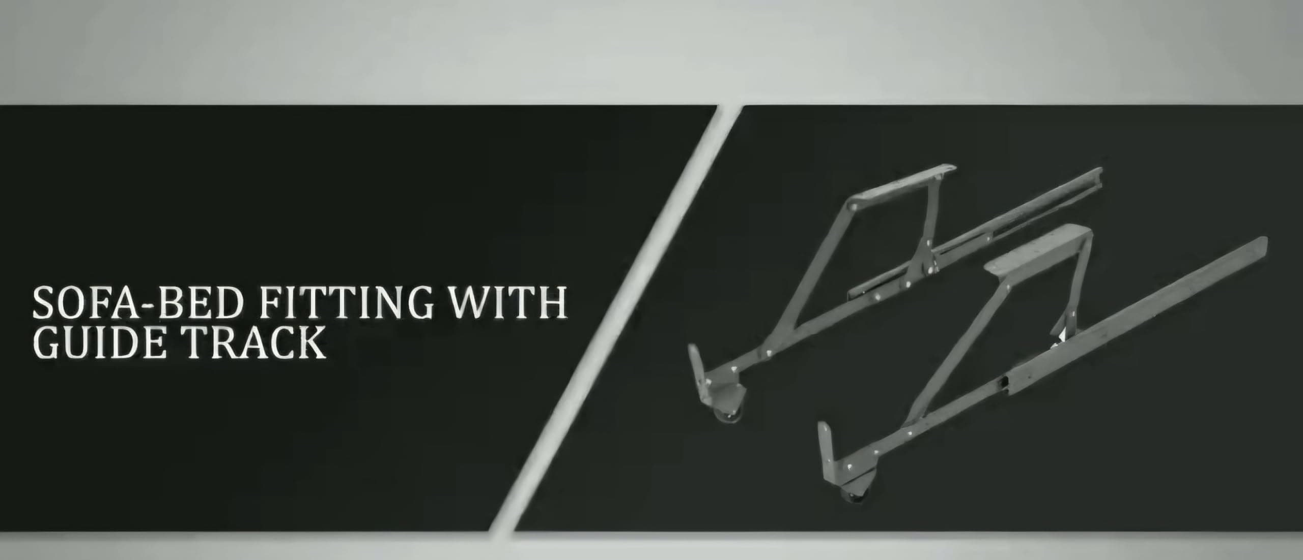 Ebco Iron Royal Pro-Lift 3-Person Sofa Bed Fittings With Guide Track, Multicolor