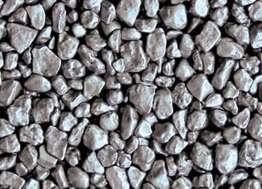 Quartz Colored Gravel/Pebbles (SM10702) Silver Metallic, 3 lbs