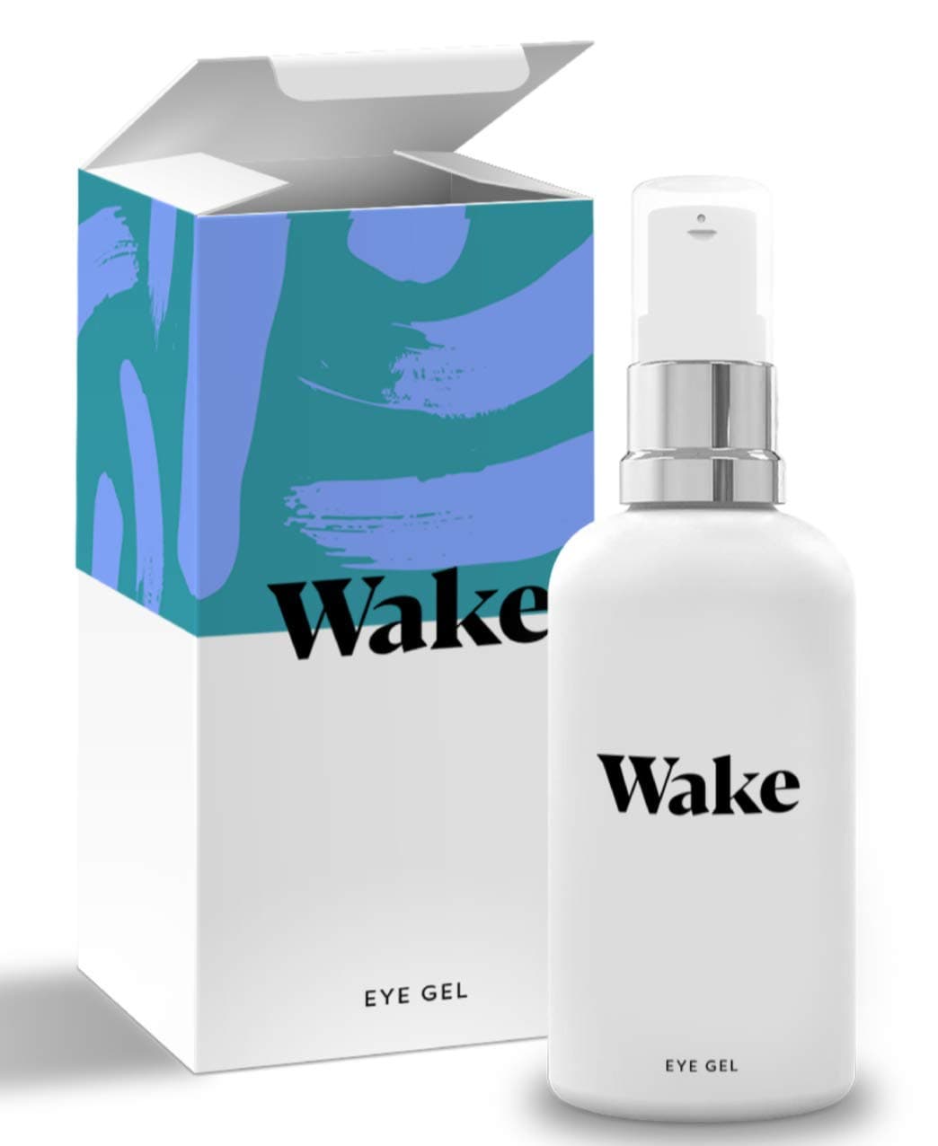 Wake Skincare Eye Gel - Hydrating Eye Serum for Puffy Eyes, Dark Circles, Eye Bags, Crows Feet and Wrinkles – Vitamin E – Collagen - 30ml Anti Ageing Eye Cream