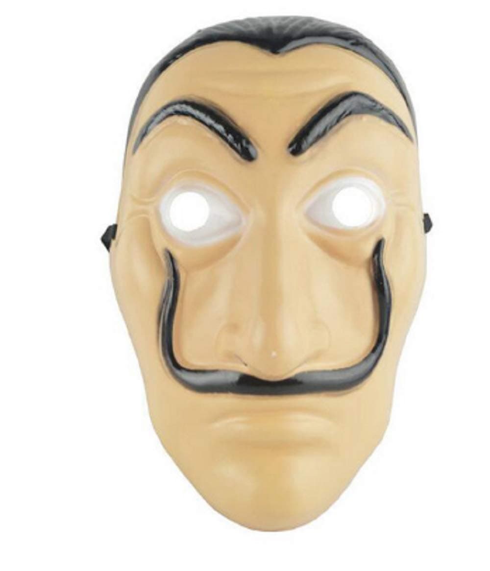 JarilnMo Unisex Inspired dali Costume for la casa de Papel Money Heist red Jumpsuit Plus Zipper and a Full mask