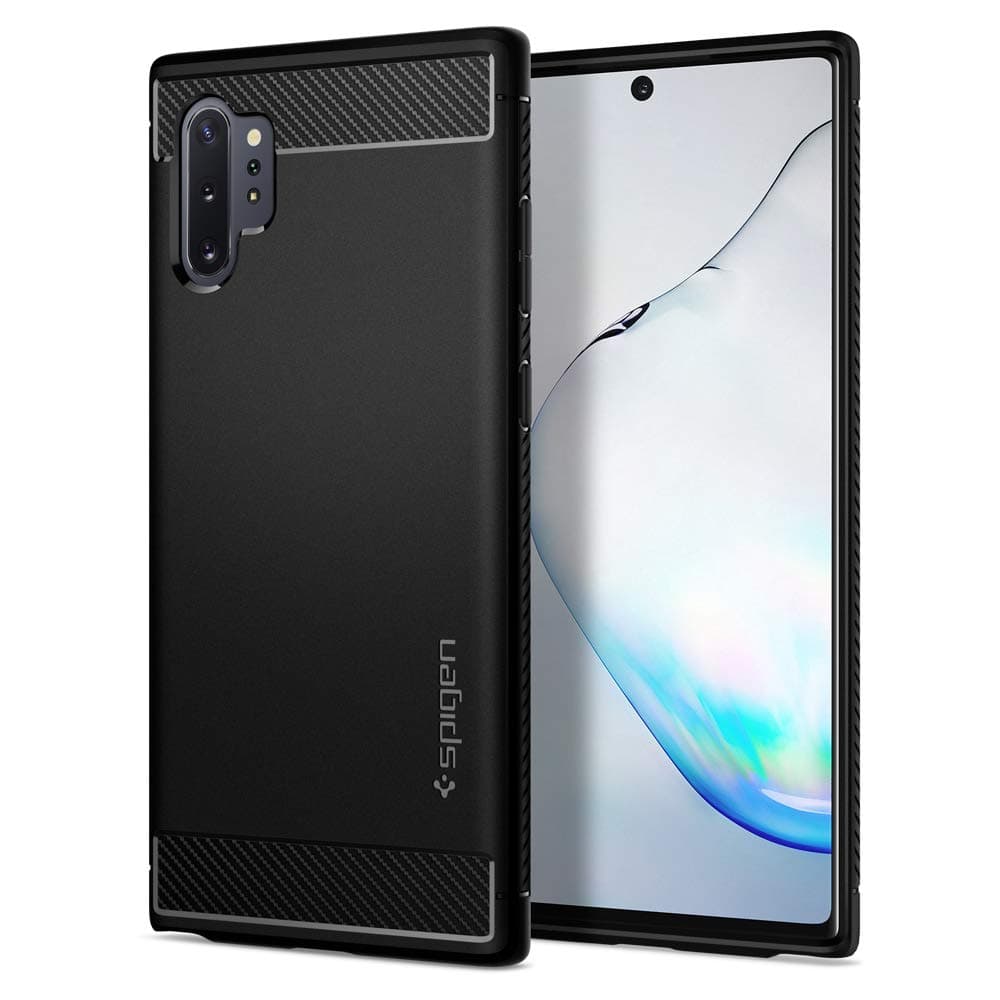 [Spigen] Galaxy Note10 Plus Case [SC-01M SCV45] Compatible with TPU US Military MIL Standard Accredited, Shock Absorption, Anti-Scratch, Camera Protection, Qi Charging, Wireless Charging, Genuine