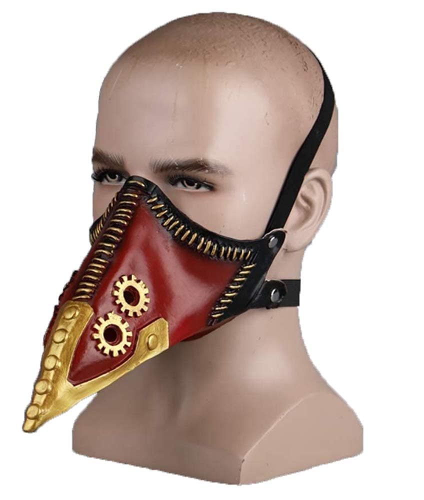 zhongcaiIzuku Midoriya Latex Mask My Hero Academia Deku Adjustable Halloween Cosplay Costume