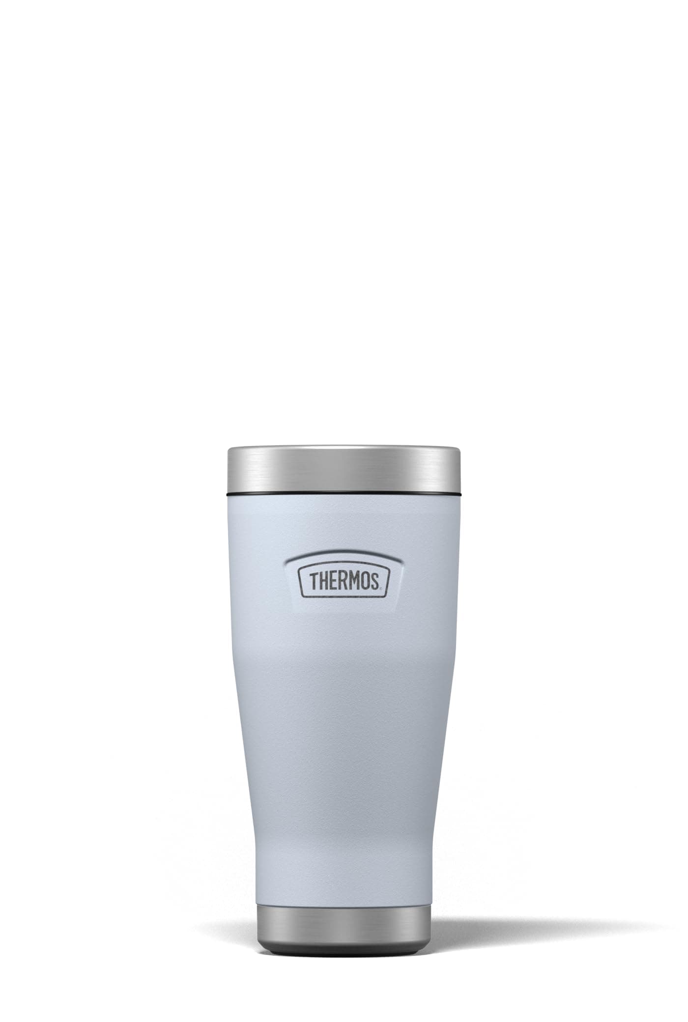 Thermos - Icon Harebell Blue Travel Tumbler (470ml), Reusable Insulated Stainless Steel Coffee Cup for Hot or Cold Drinks, Vacuum Sealed Water Flask with a Leak-Proof Lid, 7hr Hot/22hr Cold
