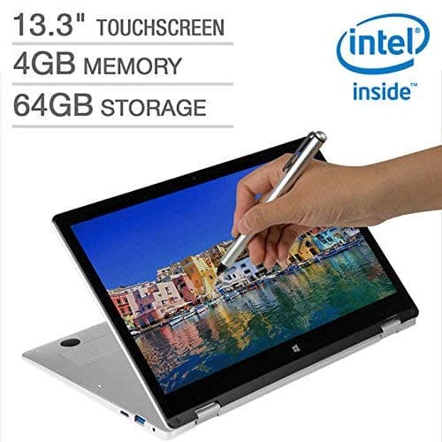 NuVision Hinge 13.3 2-in-1 Pen Capable Laptop - Intel Celeron - 1080p