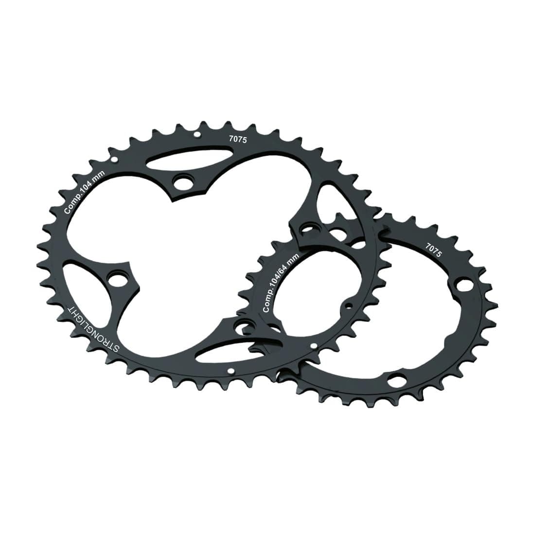 Stronglight Unisex - Adult MTB 104/64 2x10 Chainring, Black, 1 Size
