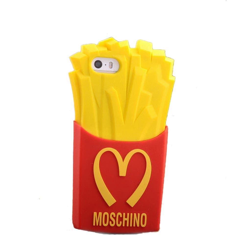 Fashion Chips Mcdonald 3D French Fries Silicone Protective Case for Apple iPhone / Samsung (iPhone 5 / 5S)