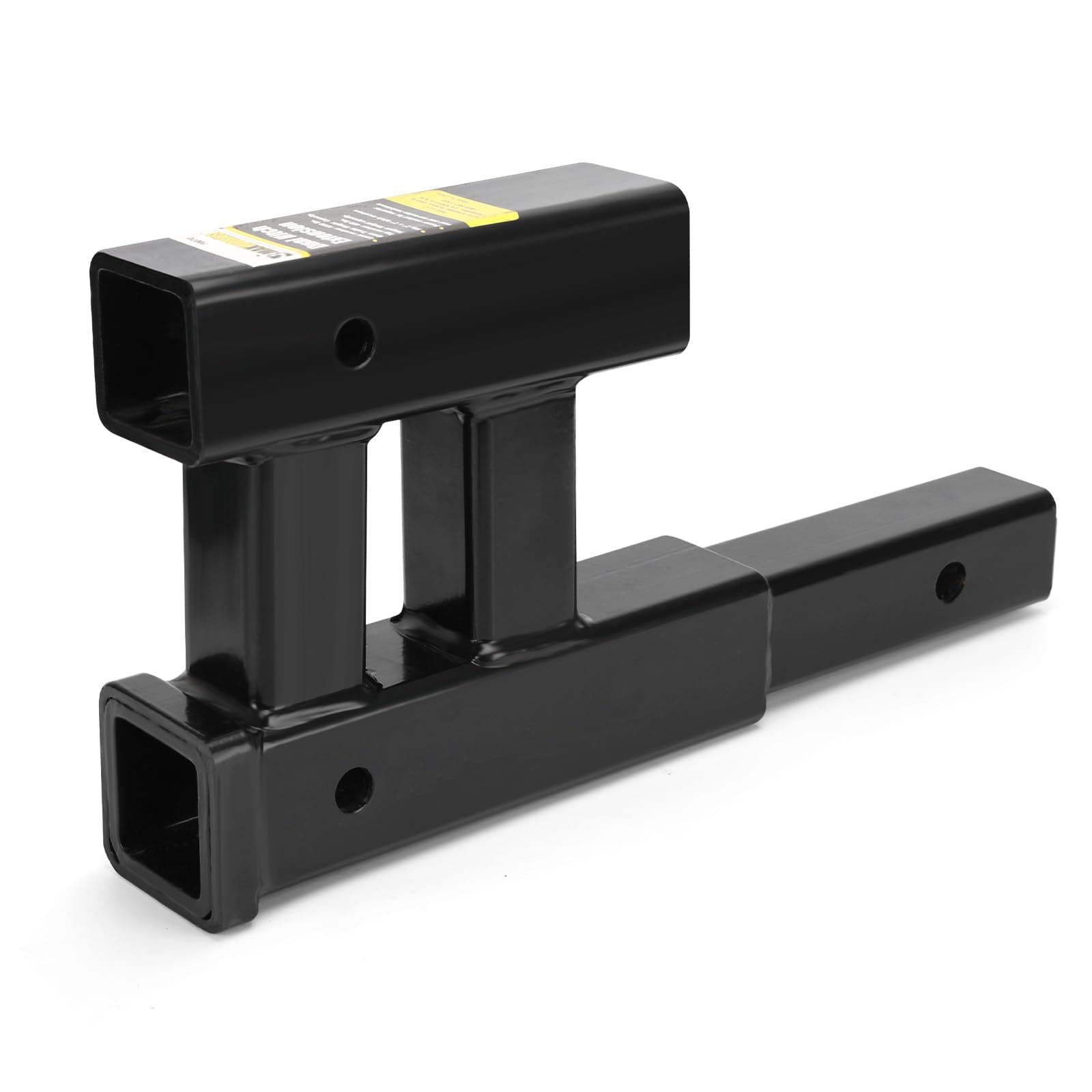 70070 - 4000lbs 2 Inch Trailer Hitch Receiver Adapter Extender Dual Hitch Extension 10-12 Inches, Hitch Riser With 6 Inch Rise or Drop