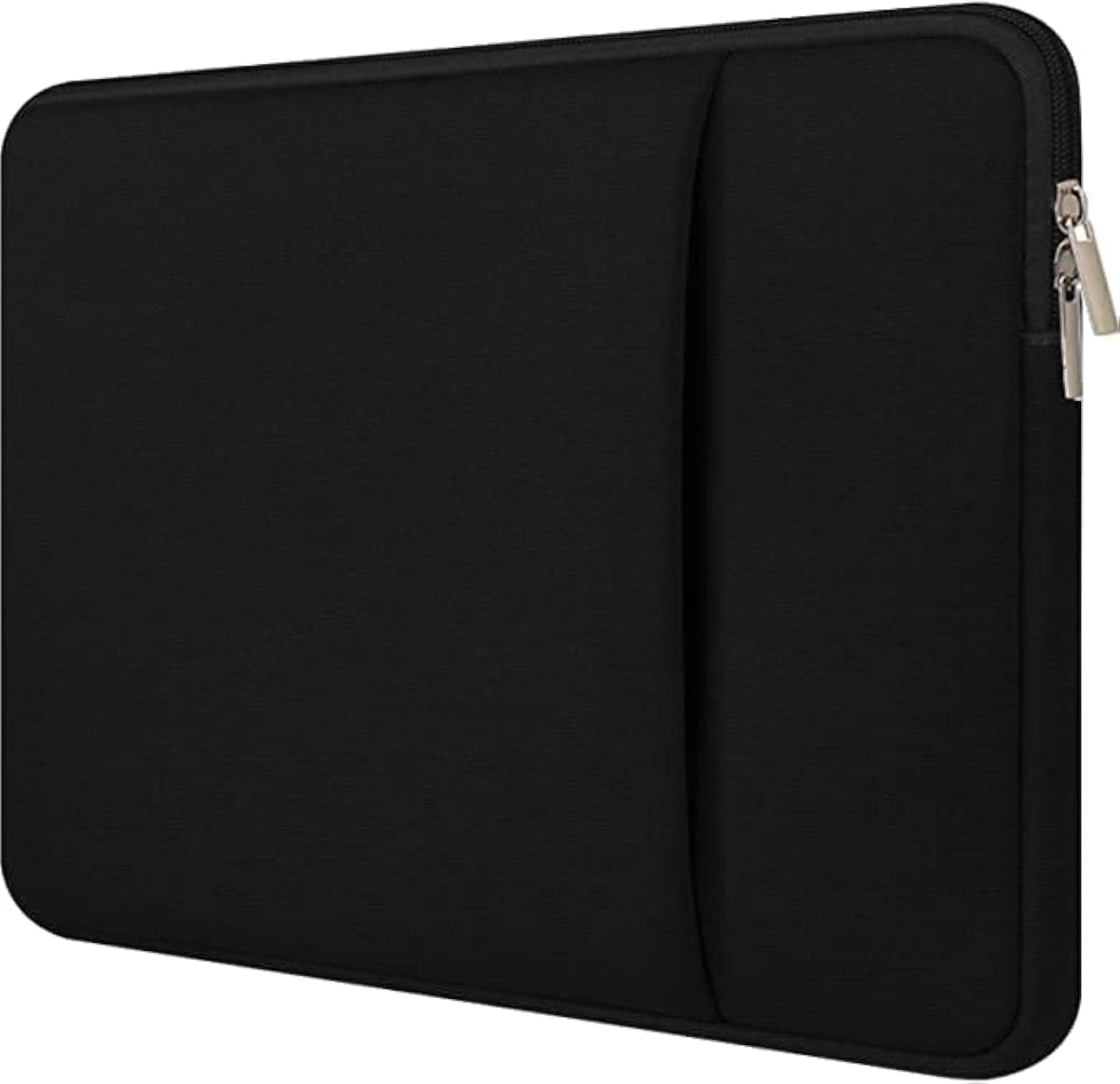 13-13.3" inch Laptop Sleeve case Cover Bag Compatible for All Notebooks Such as Mac Book Pro or Air 2023-2021 M2 M1 with Front Accessories Pocket Neoprene Black