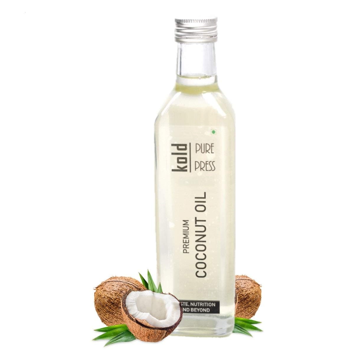 Kold Pure Press Virgin Coconut Oil - Cold Pressed | for Cooking, Dietary, Hair & Skin | Comes in Reusable Glass Bottle| 500ml