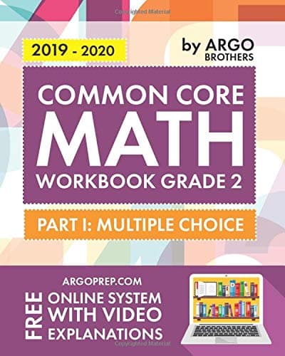 Argo Brothers Math Workbook, Grade 2: Common Core Multiple Choice (2nd Grade)