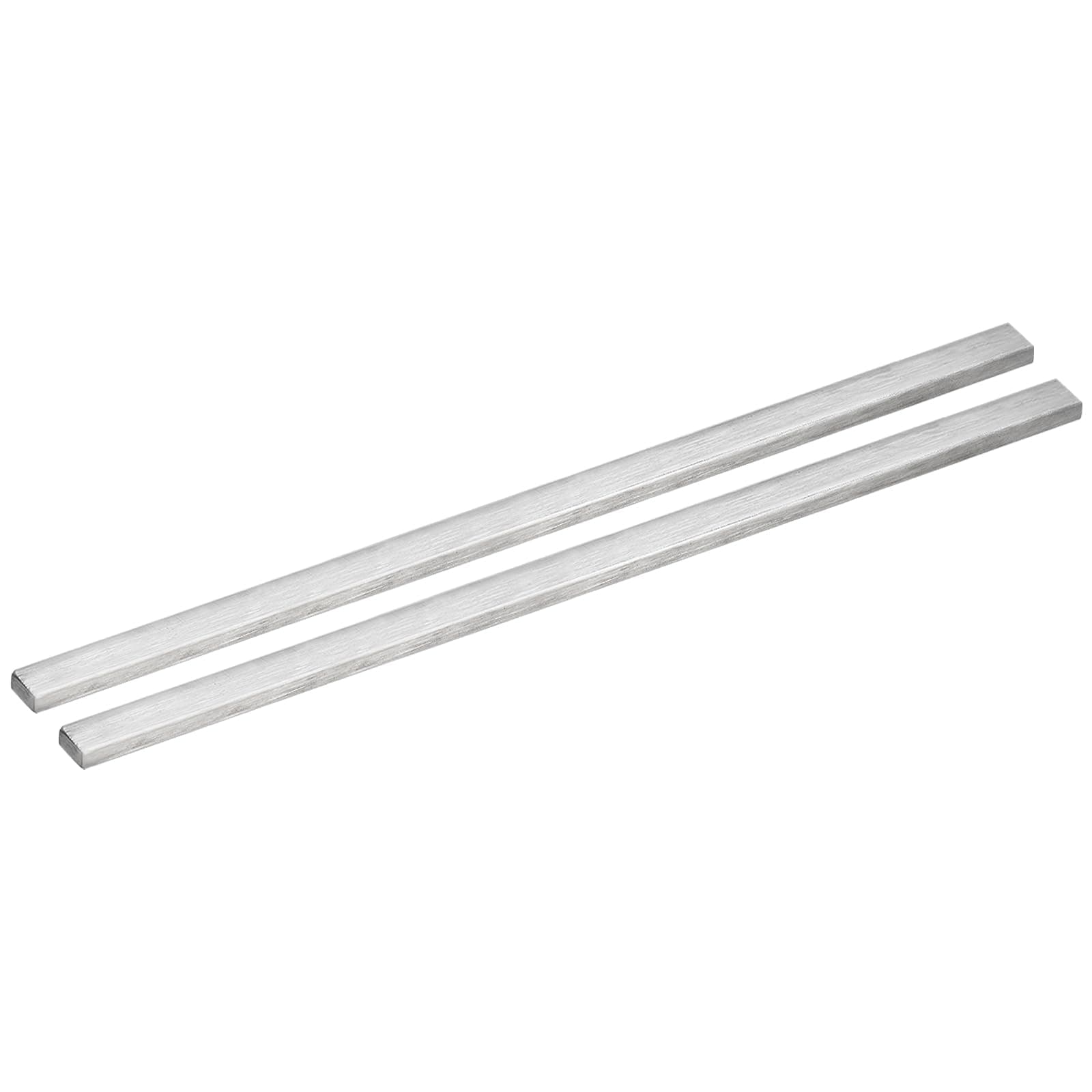uxcell 316L Stainless Steel Flat Bar, 1/8" Thickness 3/8" Width 12" Length Brushed Finish Trim Strips Sheet for Kitchen DIY Craft Making 2pcs