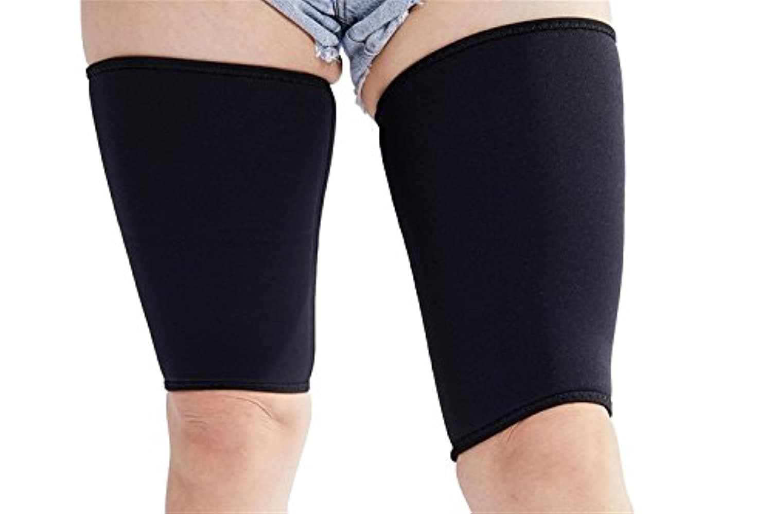 Vinmin Hot Thermo Thighs Shaper Slimming Compression Leg Wrap Neoprene Sleeve Workout Sweat Sauna Suit for Women Men