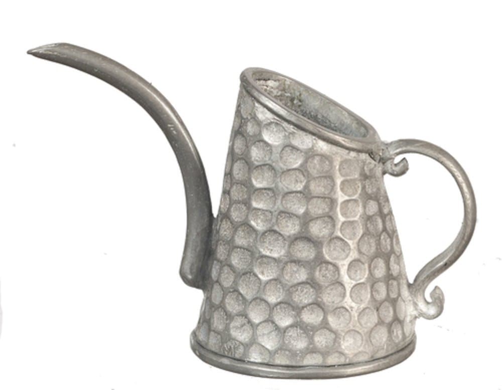 Melody Jane Dollhouse Hammered Metal Watering Can Miniature Accessory