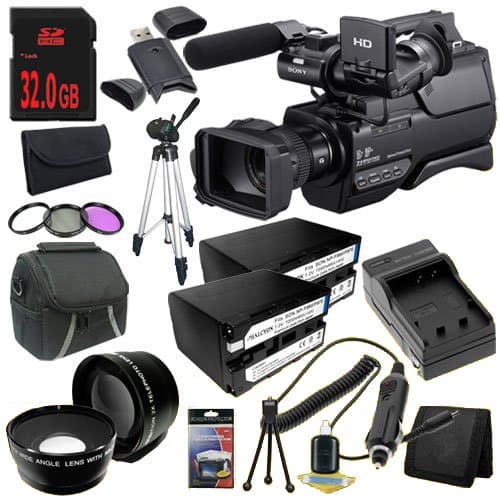 DavisMAX Sony HXR-MC2000U Shoulder Mount AVCHD Camcorder + Deluxe Starter Kit Bundle international model