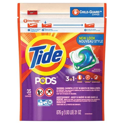 Pods, Laundry Detergent, Spring Meadow, 35/Pack