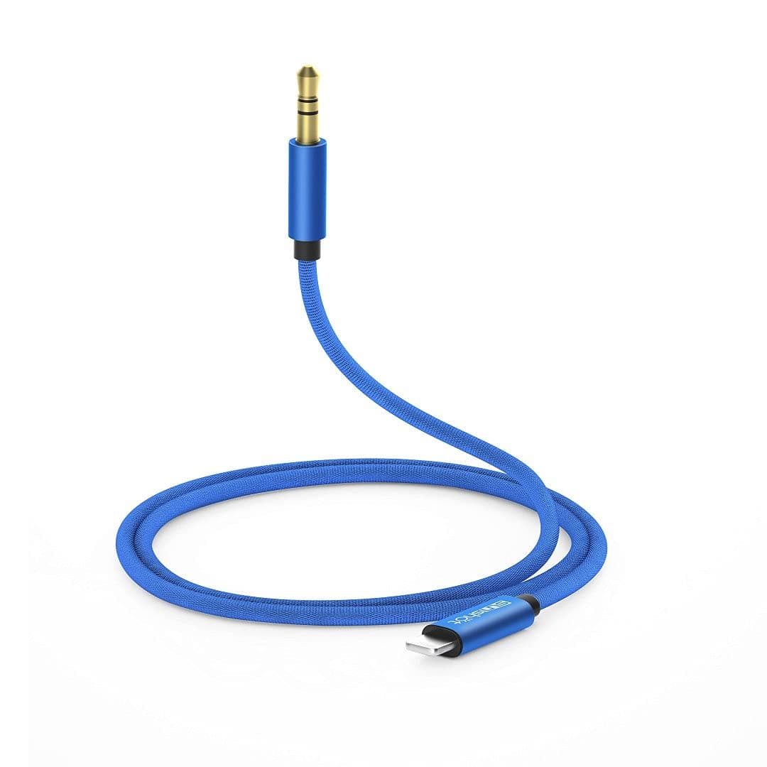 sunshot Upgraded Car AUX Audio Cable Cord for Phone 7 8 X Xs Max XR, 3.5mm Premium Auxiliary Cable Accessories for Phone,Pad,Pod Home/Car Stereo,Speakers,Headphones (black)