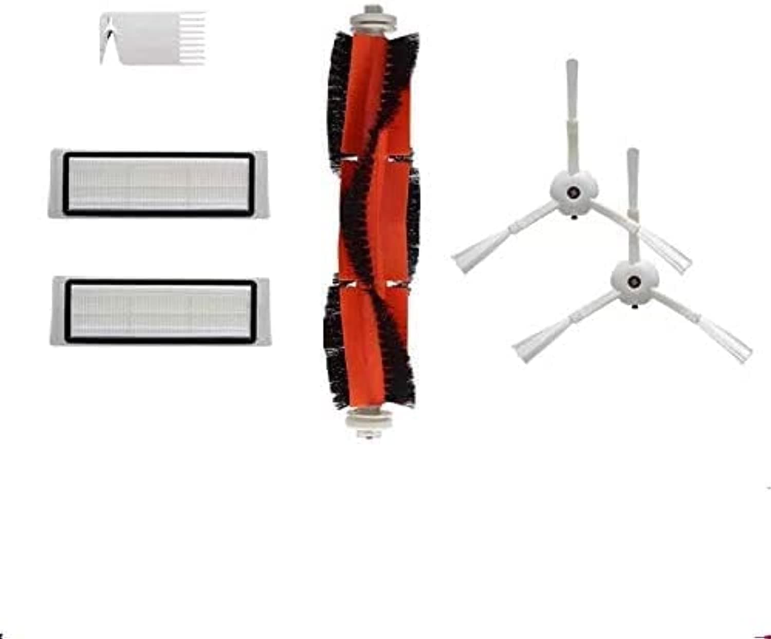 KONDGY Compatible Accessories For Robot Vacuum cleaner. 2 Side Brushes,2 Hepa Filters, 1 Main Brush & 1 Cleaning Tool