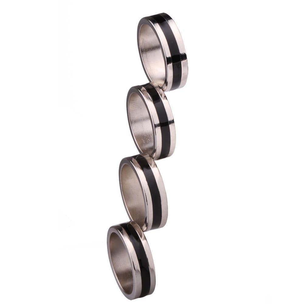HELPEREST Strong Magnetic Ring Magic Tricks Four Magic Rings