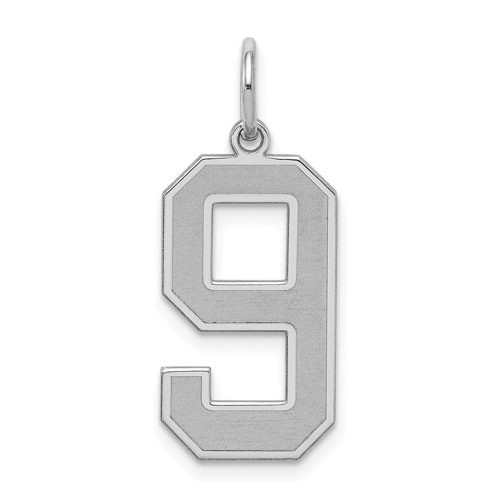 925 Sterling Silver Number 9 Necklace Charm Pendant Charms Fine Jewelry For Women Gifts For Her