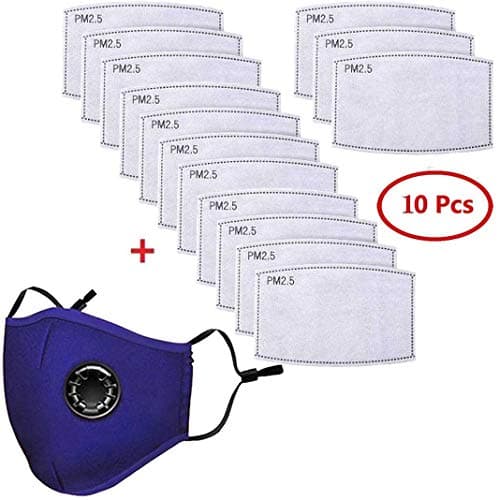 Cotton Anti Dust, Reusable Washable Unisex Breathing Valve, Revent Air Pollution, for Outdoor Sport, Running, Motorcycle Cycling,Bike Riding