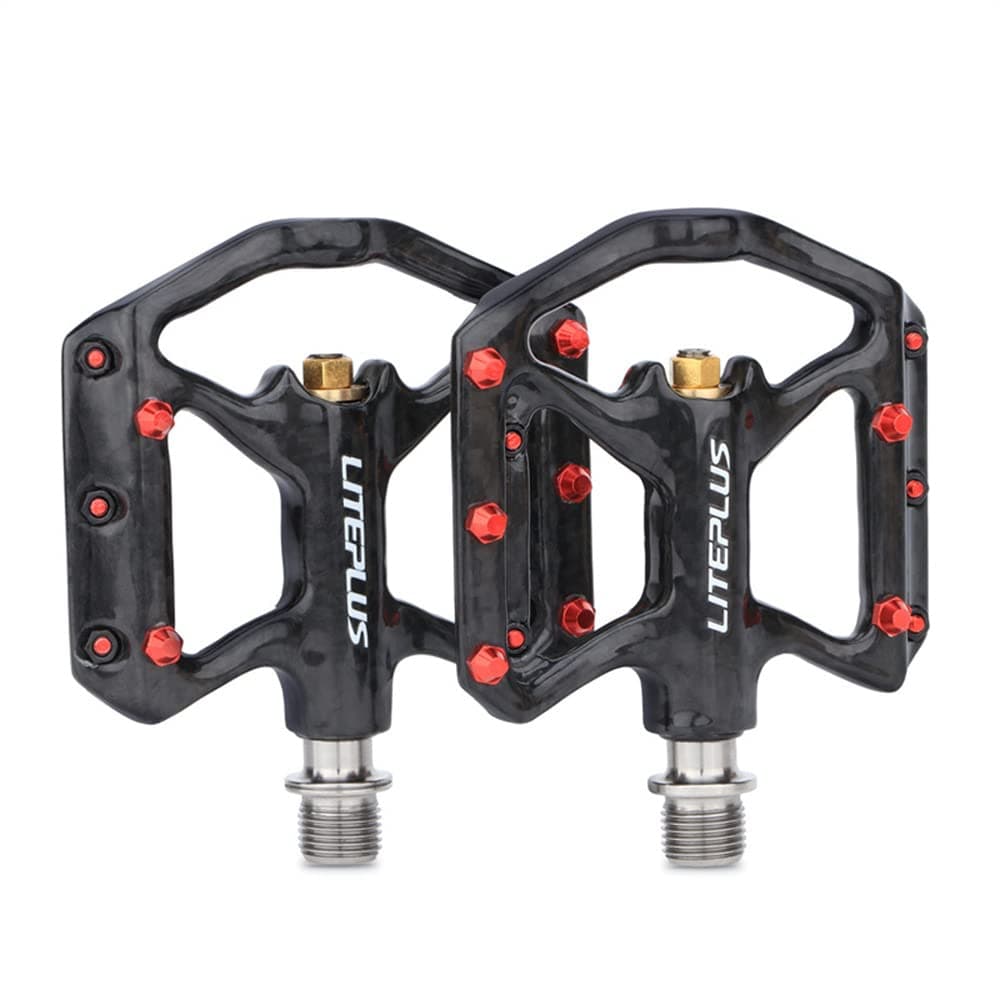 Bicycle Carbon Pedal Titanium Axle Road Bike Pedal MTB Super Light 3 Bearing Anti-Skid Pedal for Brompton Pedal