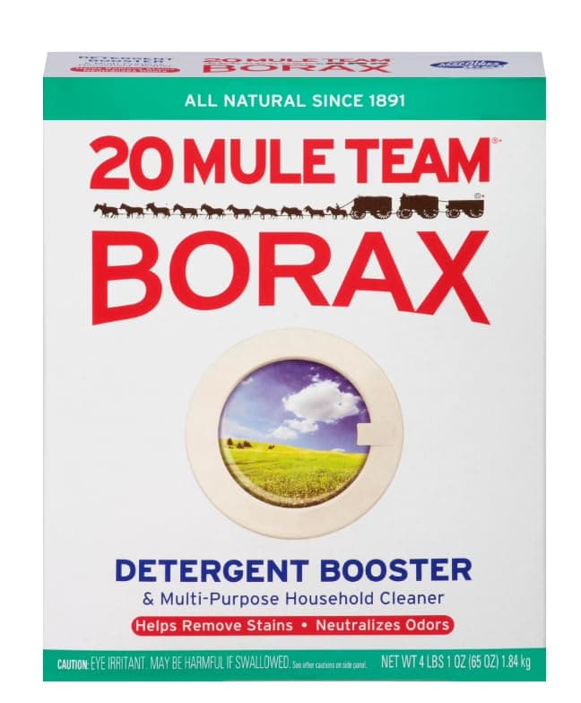 Twenty Mule Team Borax Detergent Booster & Multi-Purpose Household Cleaner 65 oz. Box (8 Pack)
