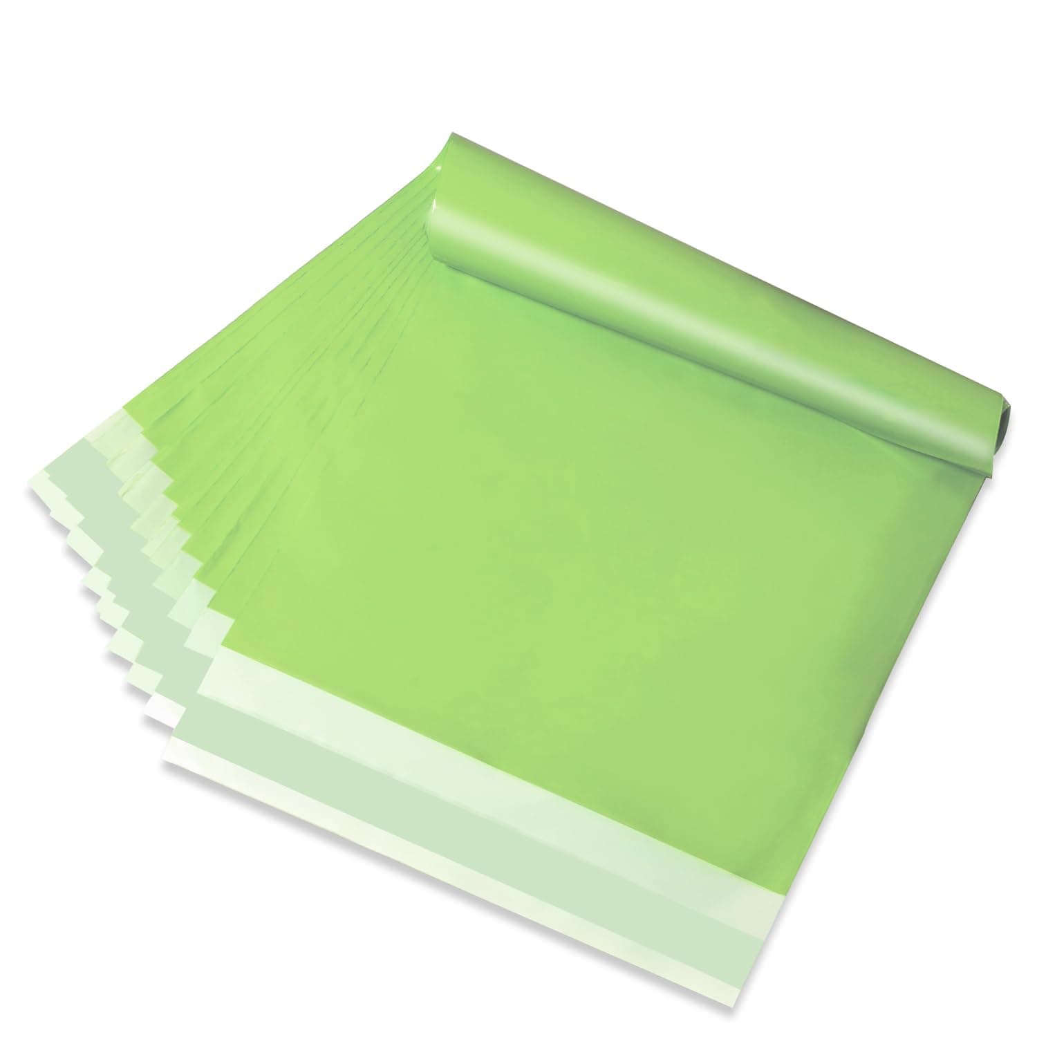 Poly Mailers 25x31 CM 100pc Shipping Bagsn for Small Business Mailing Envelopes for Clothing,Self Seal Shipping Envelopes Waterproof Poly bags Durable Packaging Bags light green