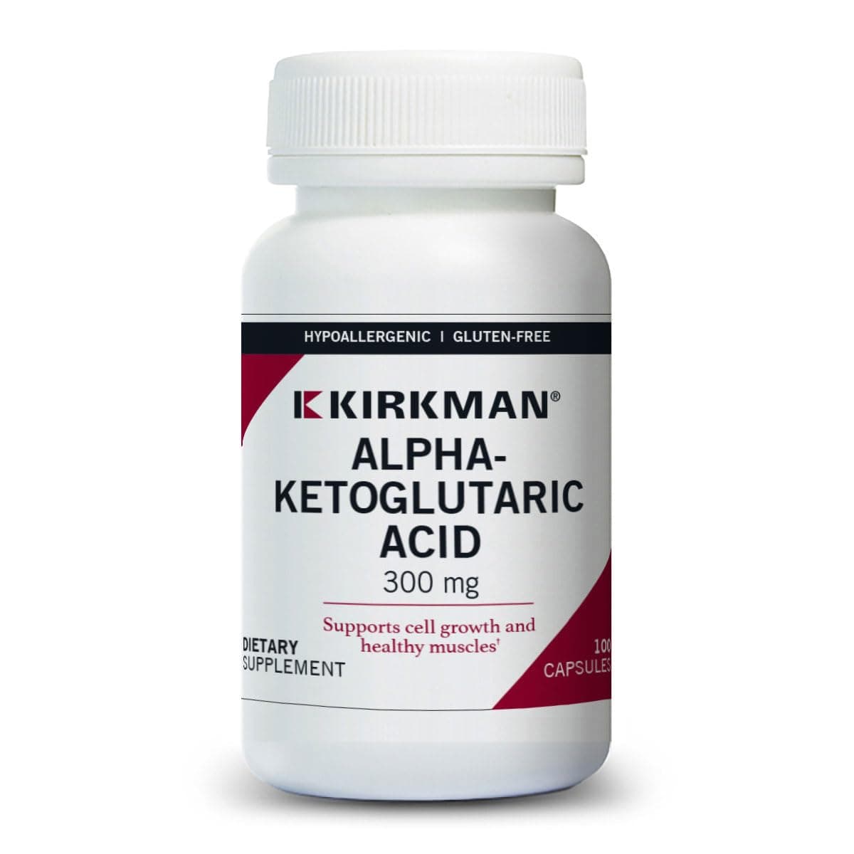 Alpha-Ketoglutaric Acid 300 mg - 100 Capsules - Supports Metabolism - Helps Maintain Strong Bones - Hypoallergenic