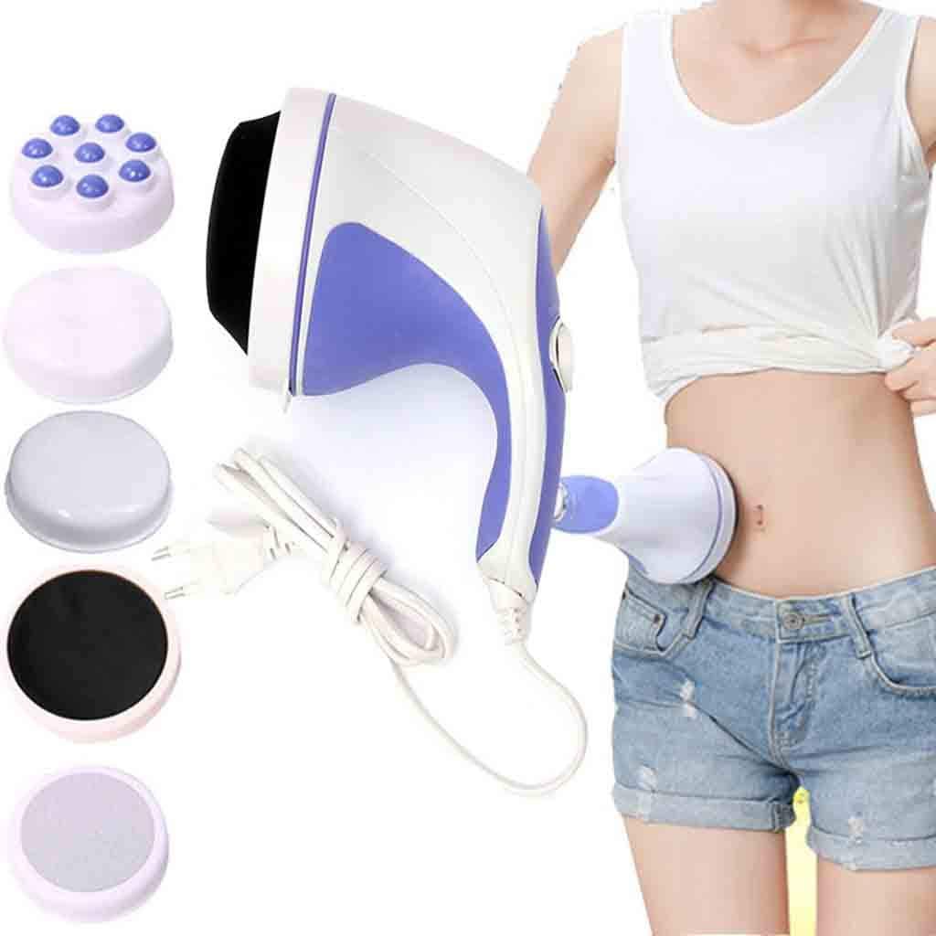 Mikowoo Electric Anti Cellulite Vibration Full Body Shaper Sculptural Slimming 4 Interchangeable Heads Handheld Infrared for Body Belly Waist Arm Back Cellulite Reducation
