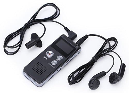 Multifunctional Rechargeable 8GB 650HR Digital Audio Voice Recorder Dictaphone MP3 Player with Built-In Speaker