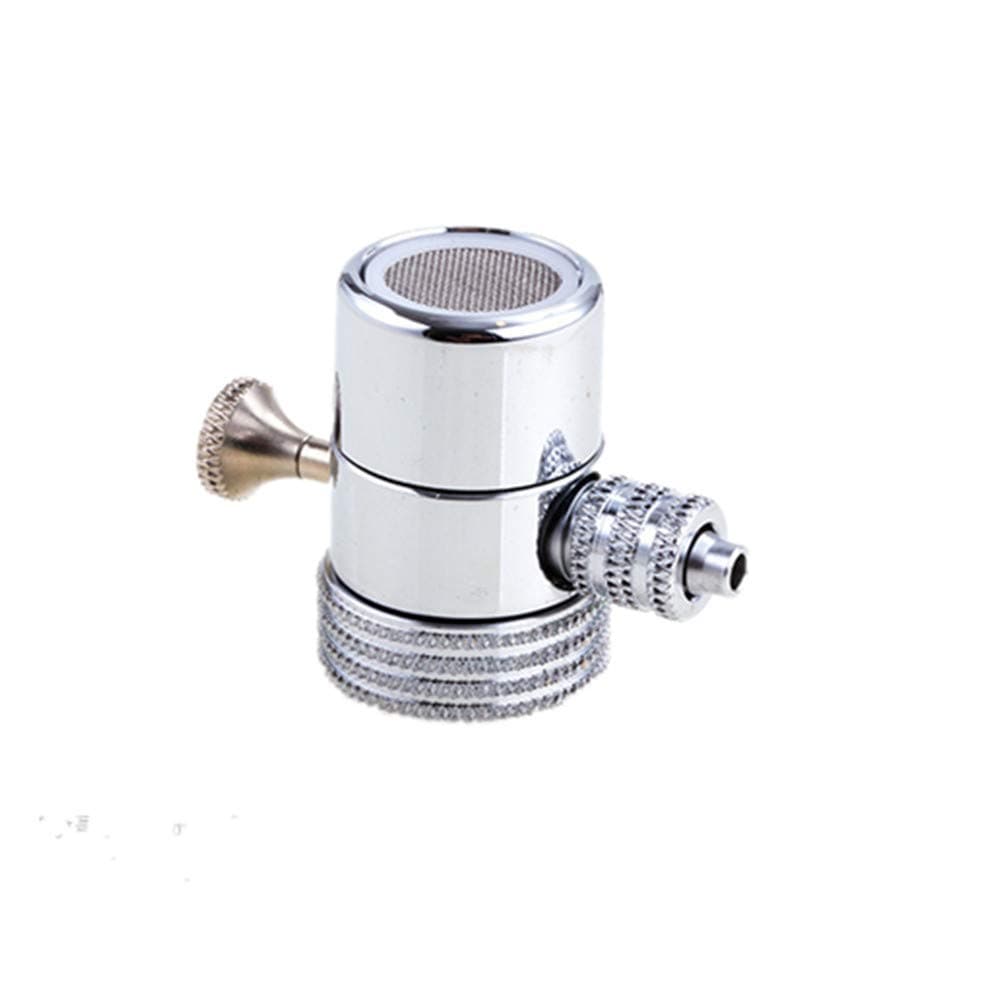 PureSec 2019 Replacement Push-On Type Diverter Valve 1/2 inch Female Thread Kitchen Sink Water Faucet Tap for Countertop water Filter (1/4" OD Tubing Outlet)