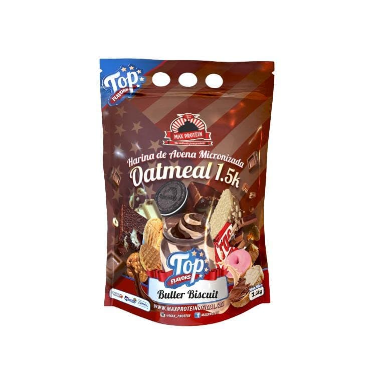 Max Protein Oatmeal Top Flavors 15Kg Butter Biscuit Bag 15Kg 500 g