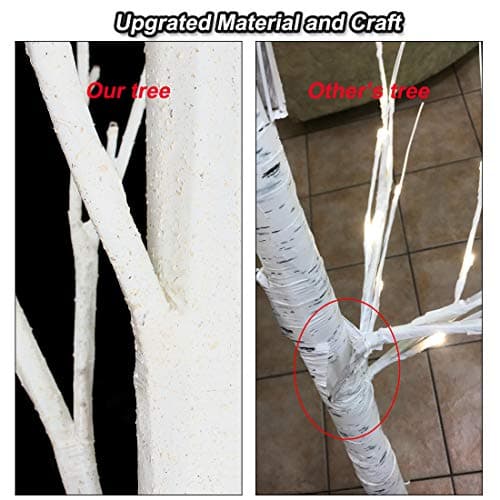 Bolylight 2 Packs LED Birch Money Tree Holder Jewelry Holder Night Light Table Tree Lamp Centerpiece Great Decor for Home/Christmas/Party/Festival/Wedding