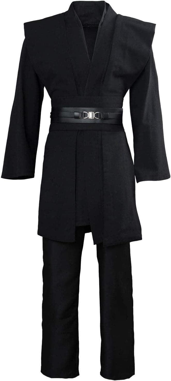 GOLDSTITCH Men’s Hooded Knight Tunic Robe, Fancy Cool Cosplay Costume