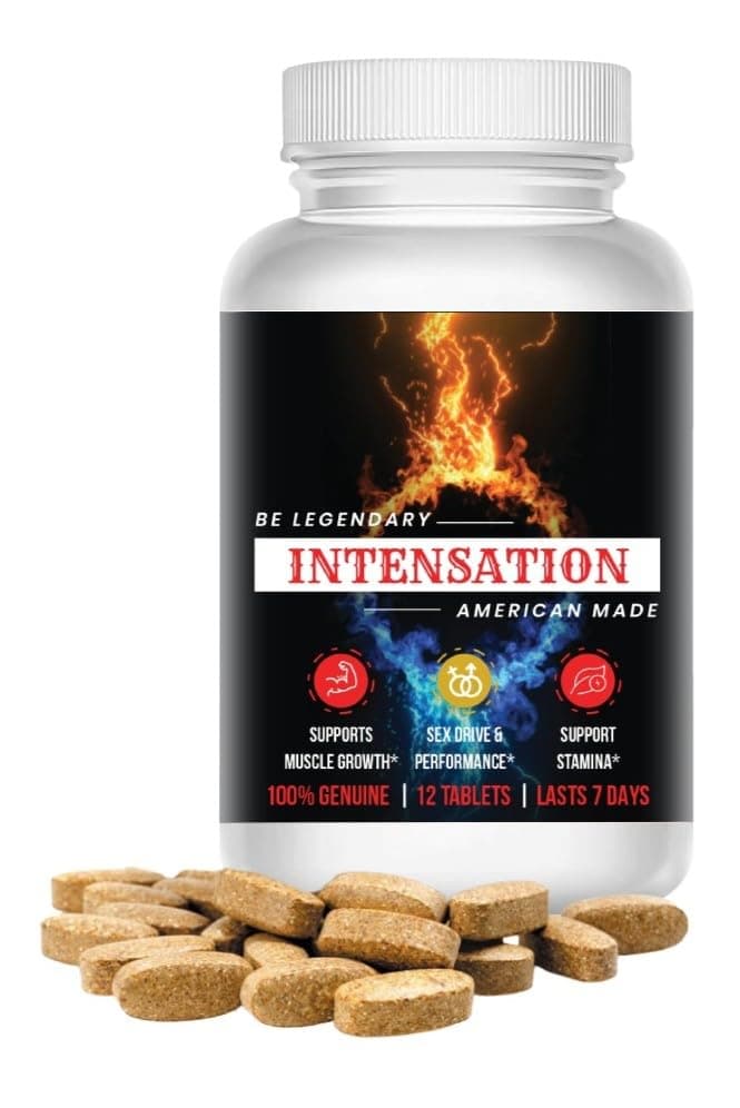 INTENSATION - Male Supplement - All Natural Stamina Support - Last Longer - Increase Size, Strength & Stamina - Improve Energy Level - Optimize Vitality - 12 Tablets