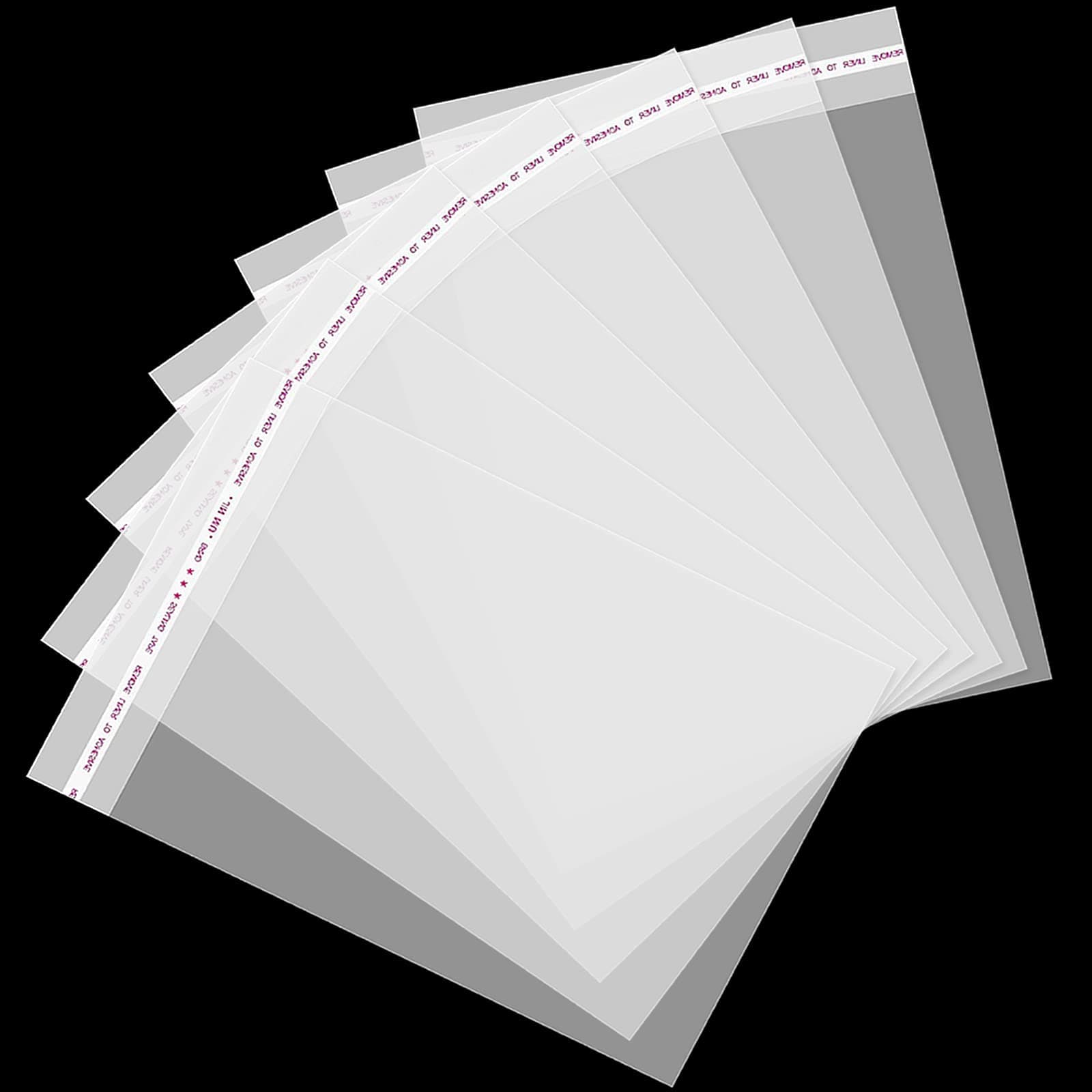 5x7 Inch 240Pcs Self Sealing Clear Cellophane Bags, Adhesive Cookie Treat Bag for DIY, Small Products, Food, and Gift Packaging