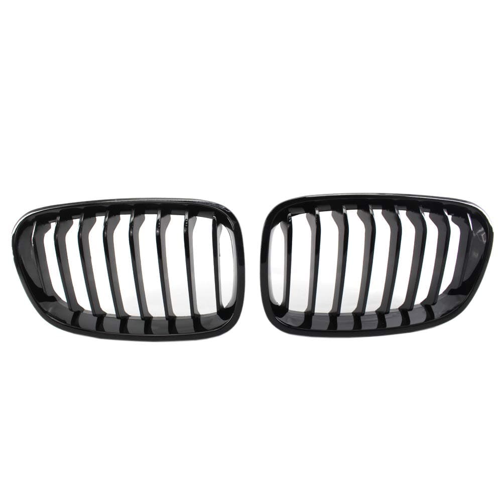 Semoic Bright Black Front Kidney Grill Grille For Bmw F20 F21 1 Series 2011-2014
