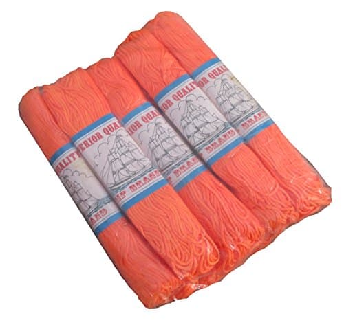 Full Funk Ship Japanese Nylon Silk Thread Cord 10 Packets Perfect for Tassels, Medium Orange