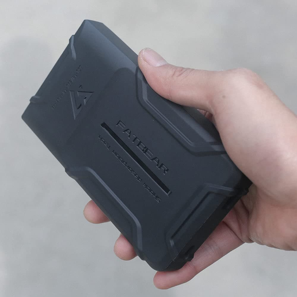 Fat Bear Rugged Shockproof Armor Protective Shell Skin Case Cover for Sony Walkman NW-ZX700 NW-ZX706 NW-ZX707 (Black)