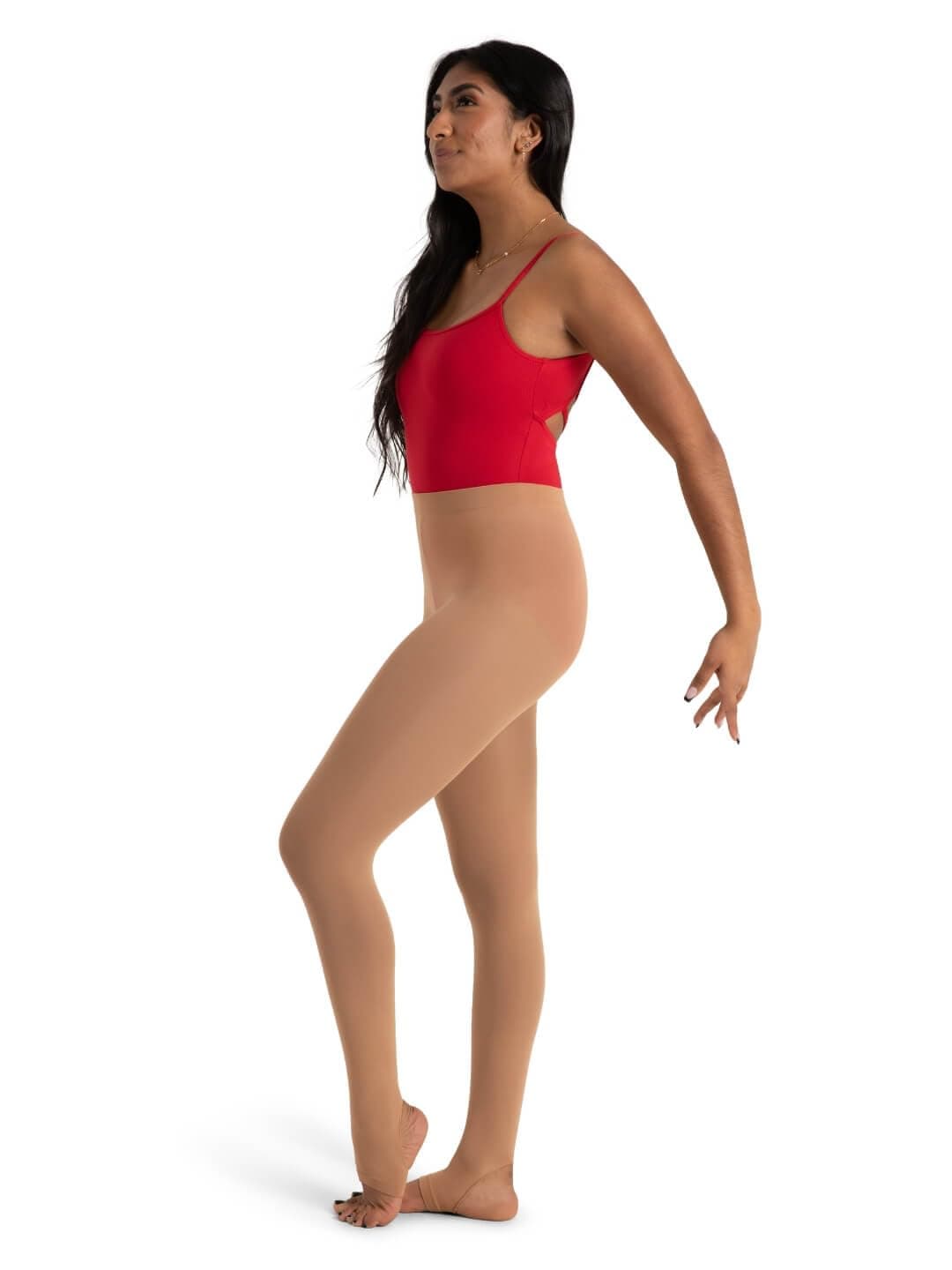 Capeziowomens Ultra Soft Self Knit Waistband Stirrup Tight