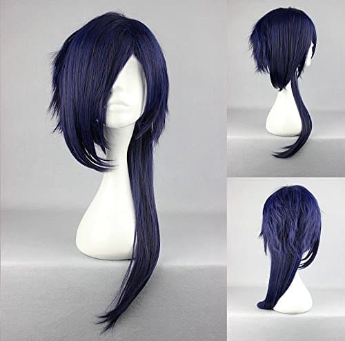 Women's Wig Cosplay Wig Dramatical Murder Dmmd Koujaku Dark Blue 65 cm