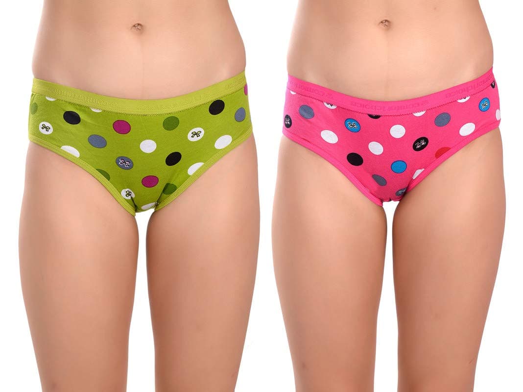 Fihana Designer Printed Soft Cotton Women Panty Breathable Hipster Panties Girls Briefs Small to 3XL