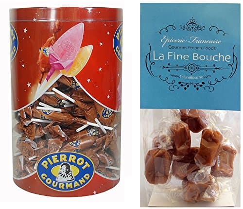 Pierrot Gourmand Caramel Lollipops Tub 125 Count