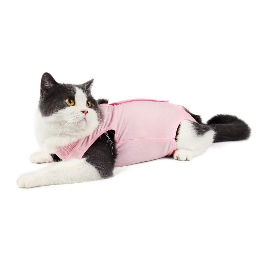 Due Felice Cat Recovery Suit Small Dog Surgical Onesie After Surgery Wear Pet Cone E-Collar Alternative