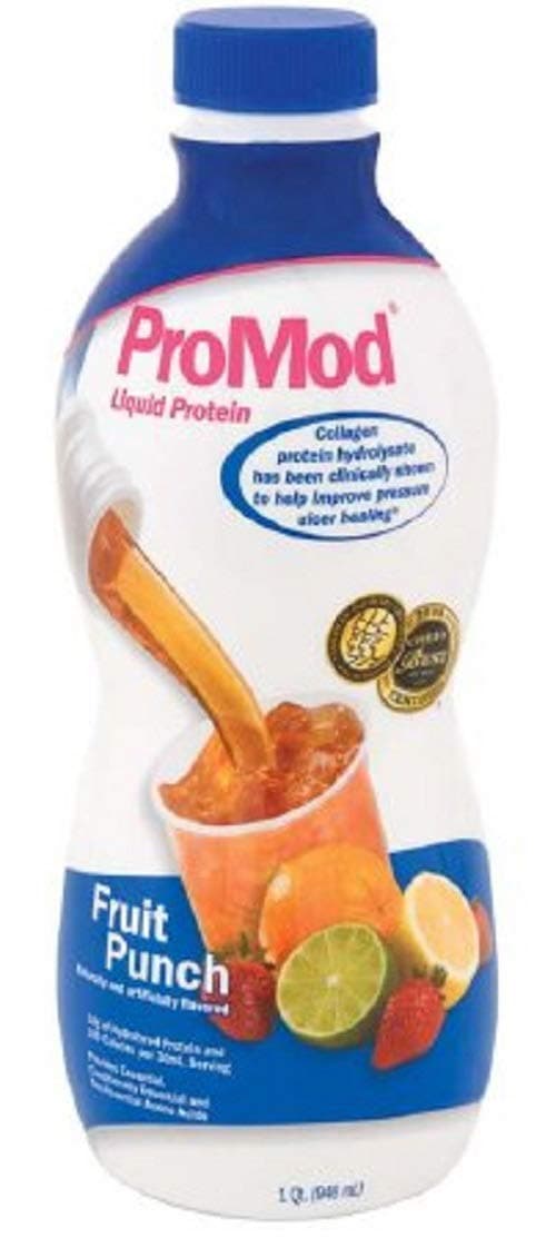 Liquid Protein Supplement Fruit Punch Flavor 1-QT (946-mL/32oz) Bottles - 1/Case of 6 by ProMod