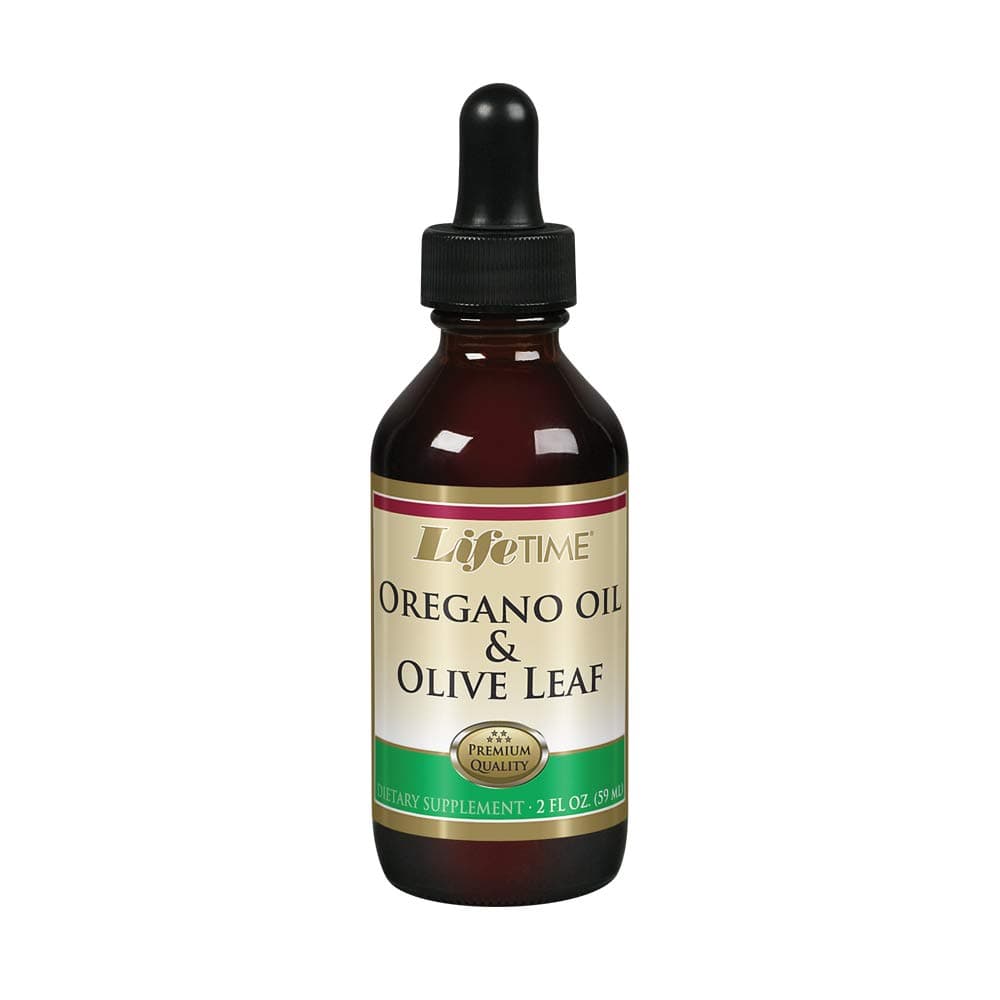 Organic Oregano Oil and Olive Leaf Drops - Seasonal Wellness Support, Herbal Liquid Supplement for Men & Women, 600mg per Serving, Made in The USA - 2 fl oz