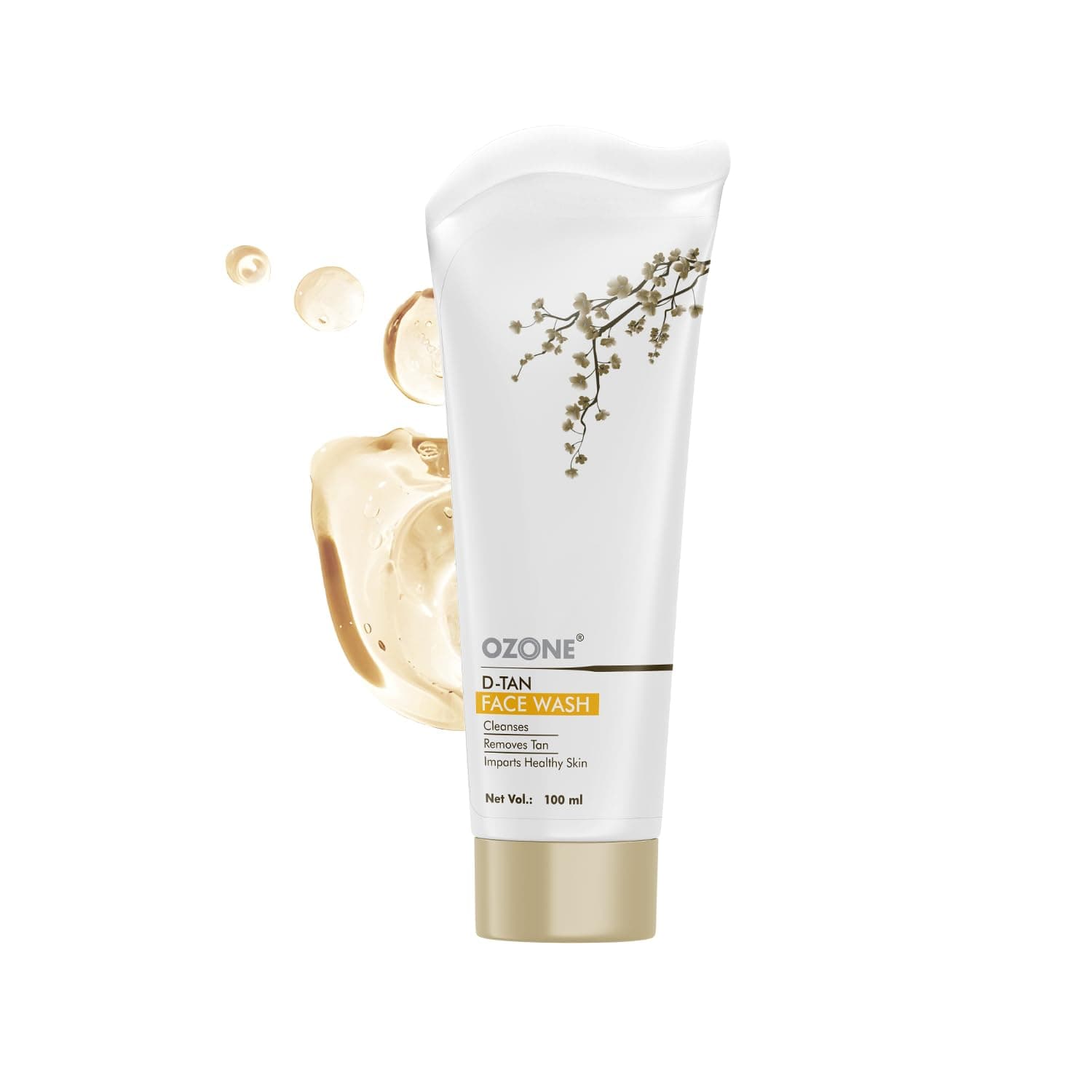 D-Tan Face Wash | Removes Tan, Excess Oil & Dirt | 100ml | Enriched with Lactic Acid, Green Tea & Licorice | For Men & Women | All Skin Types