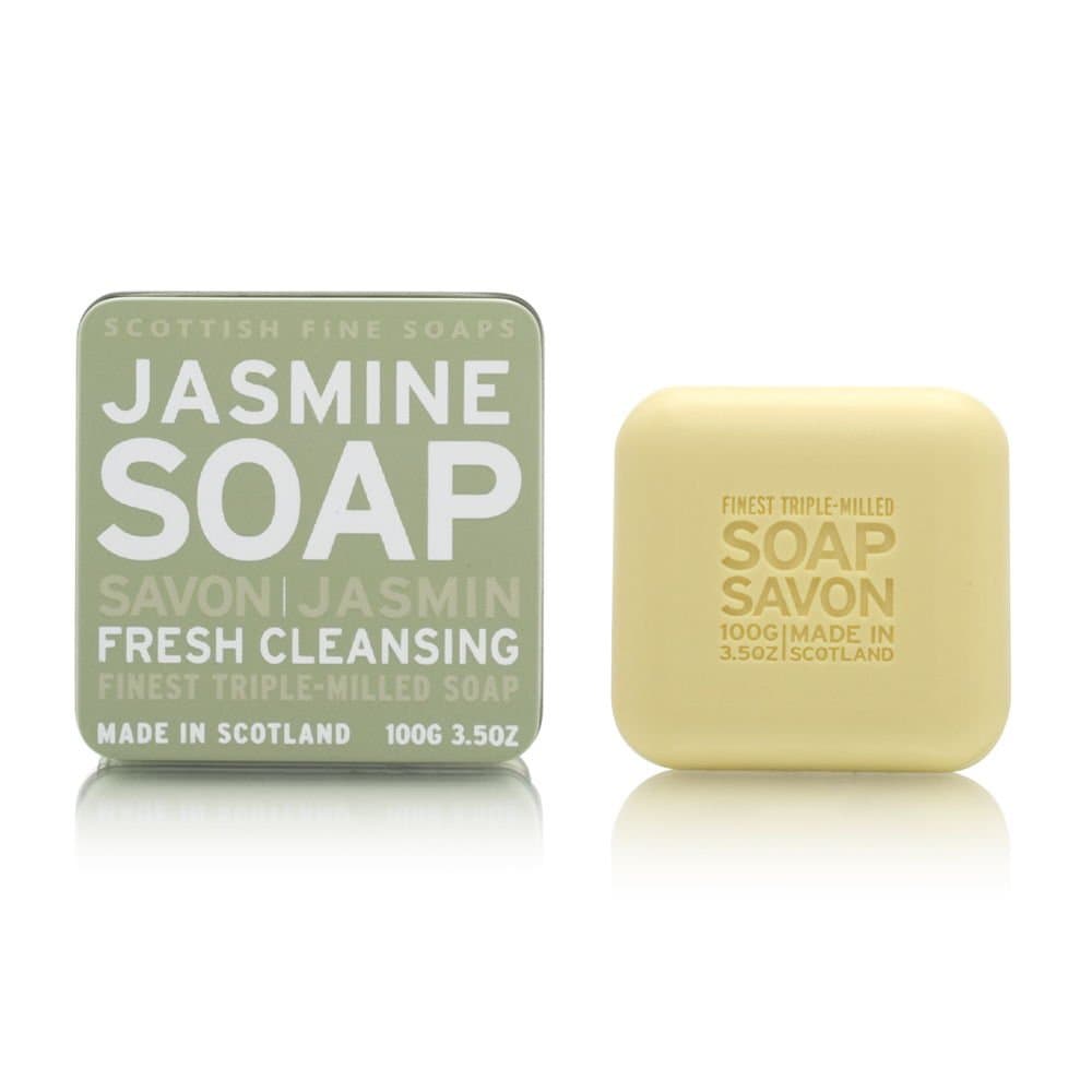 Scottish Fine Soaps Jasmine Floral Soap Tin Soap 100g