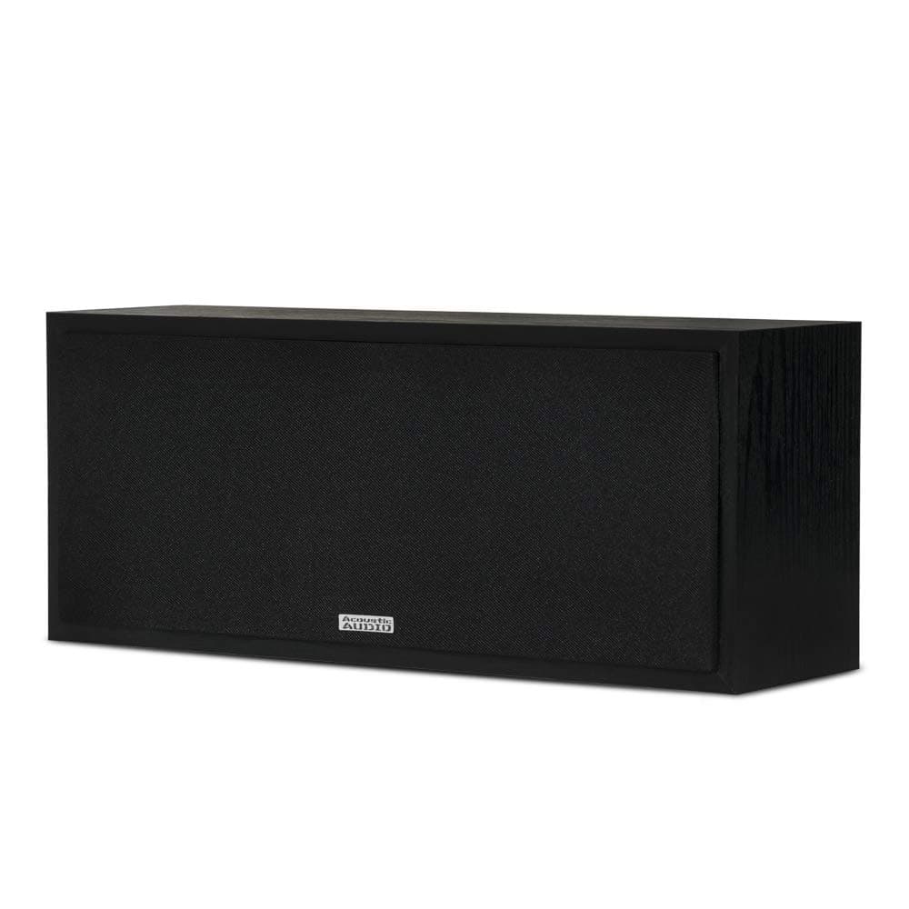 Acoustic Audio Psc-43 Dual 4" 2-Way Center Channel Loudspeaker 150 Watt - Black Ash Finish