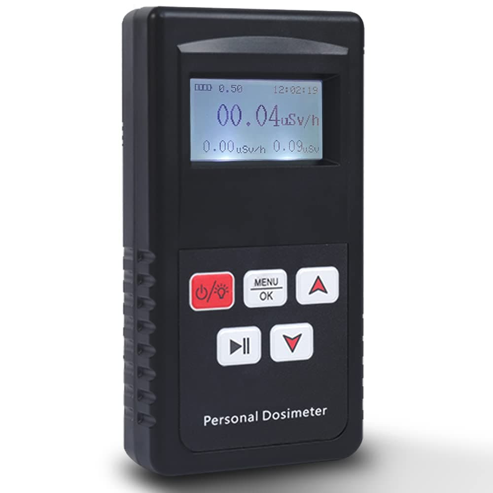 FS300 Geiger Counter Nuclear Radiation Detector Dosimeter, Portable Beta Gamma X-ray Radiation Meter Monitor